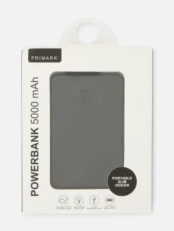Ladegeräte|Primark 5000 MAh Schmale Powerbank Schwarz