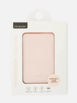 Ladegeräte|Primark 5000 MAh Schmale Powerbank Rosa