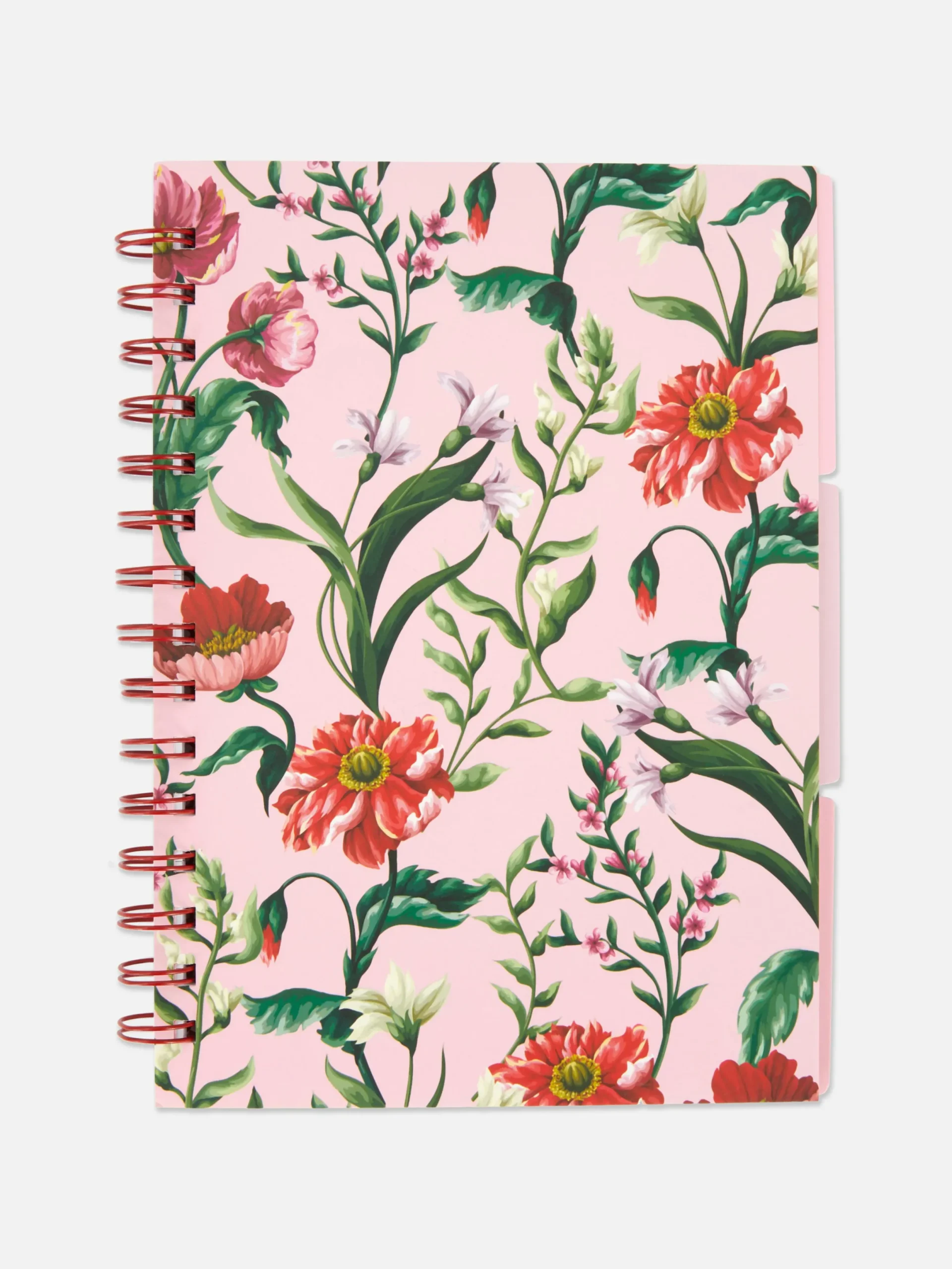 Notizbücher|Primark A5-Notizbuch Mit Blumenmuster Rosa