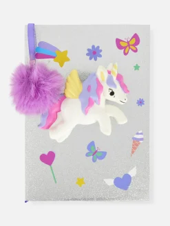 Notizbücher|Primark A5-Notizbuch Mit Glitzer Und Einhorn-Motiv Multi