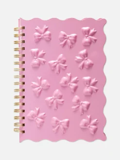 Notizbücher|Primark A5-Notizbuch Mit Schleife Rosa