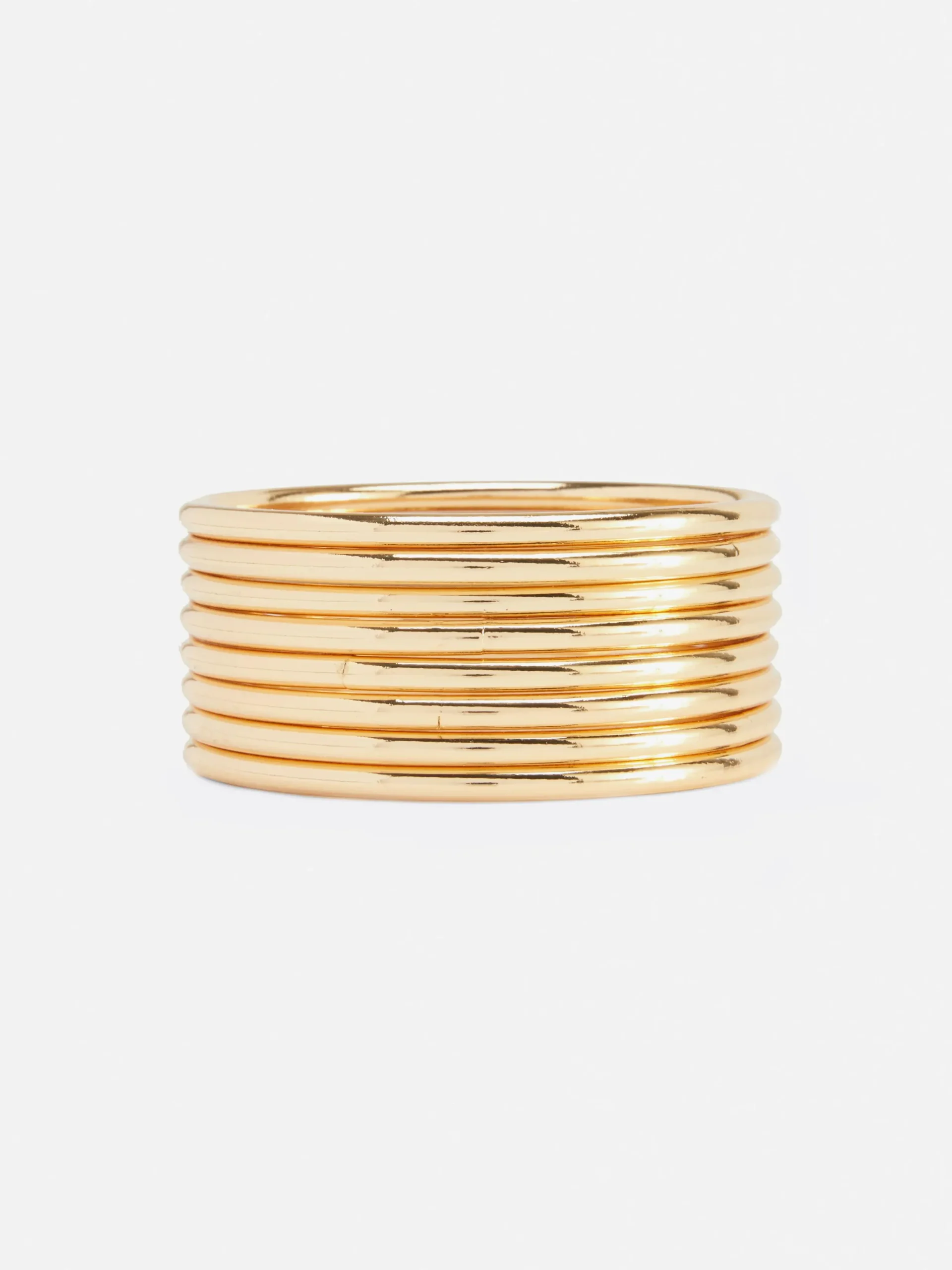 Schmuck|Primark Armreife In Metallic-Optik, 8er-Pack Gelb