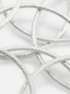 Schmuck|Primark Armreifset In Metallic-Optik Weiß