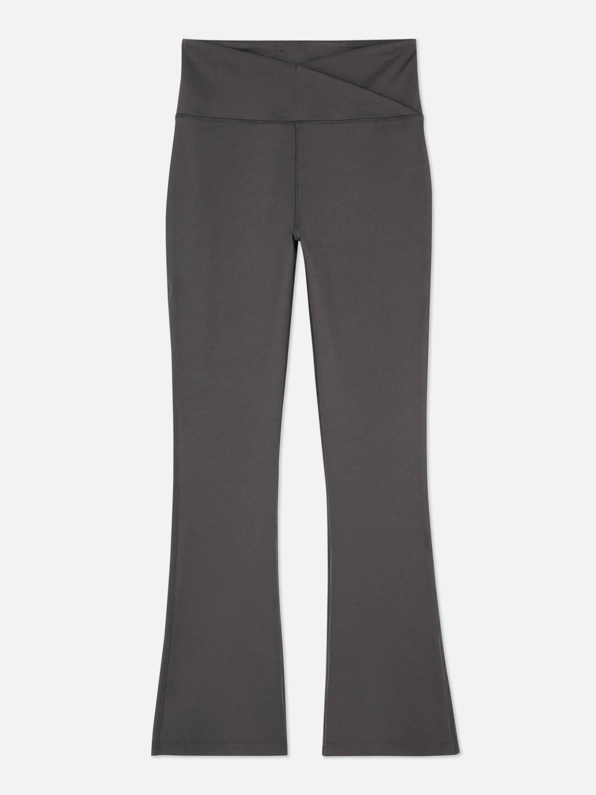 Fitnesskleidung Und Activewear|Primark Ausgestellte Yoga-Leggings Mit V-Taille Anthrazitfarben