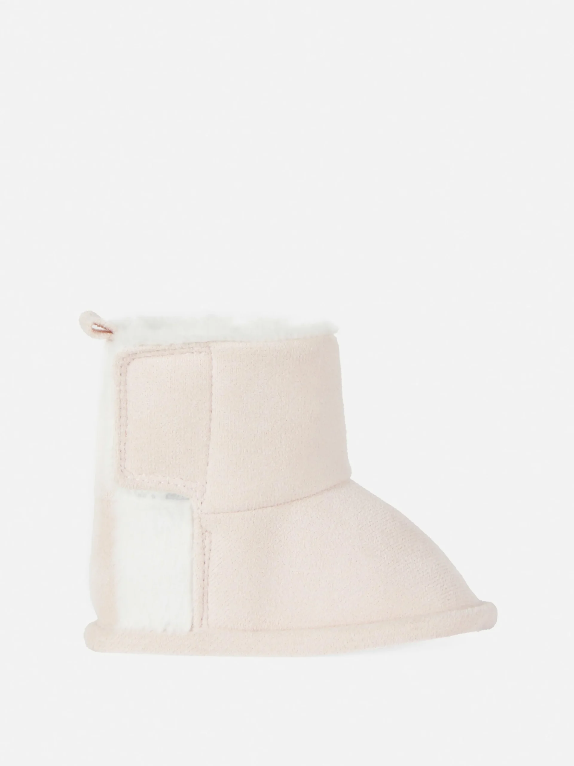 Stiefel|Primark Babystiefel Mit Kunstfellbesatz Rosa