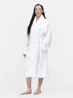 Bademäntel|Primark Bademantel Aus Baumwollfrottee Weiß