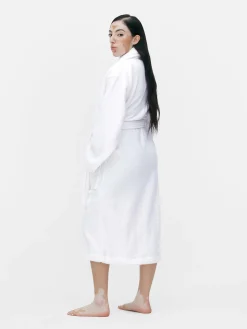 Bademäntel|Primark Bademantel Aus Baumwollfrottee Weiß