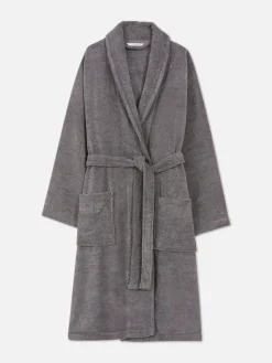 Bademäntel|Primark Bademantel Aus Baumwollfrottee Anthrazitfarben