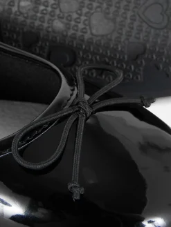 Flache Schuhe|Primark Ballerinas In Lackoptik Schwarz