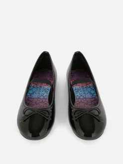 Flache Schuhe|Primark Ballerinas In Lackoptik Schwarz