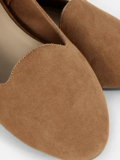 Flache Schuhe|Primark Ballerinas In Wildleder-Optik Braun