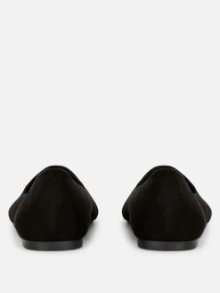 Flache Schuhe|Primark Ballerinas In Wildleder-Optik Schwarz