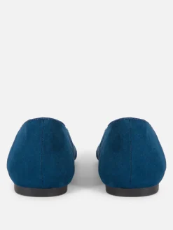 Flache Schuhe|Primark Ballerinas In Wildleder-Optik Marineblau