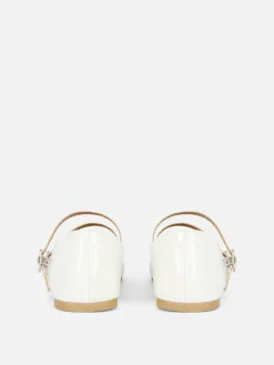 Flache Schuhe|Primark Ballerinas Mit Doppelriemchen Ecrufarben
