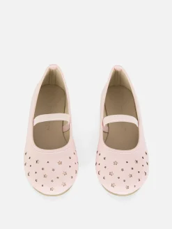 Flache Schuhe|Primark Ballerinas Mit Laser-Cuts In Sternenform Rosa