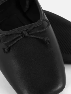 Flache Schuhe|Primark Ballerinas Mit Riemchen Schwarz