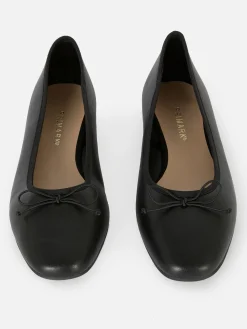 Flache Schuhe|Primark Ballerinas Mit Schleife Schwarz