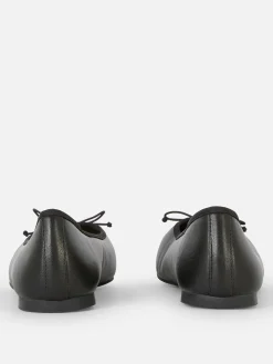 Flache Schuhe|Primark Ballerinas Mit Schleife Schwarz