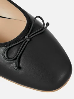 Flache Schuhe|Primark Ballerinas Mit Schleife Schwarz