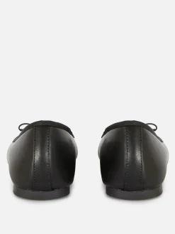 Flache Schuhe|Primark Ballerinas Mit Schleife Schwarz