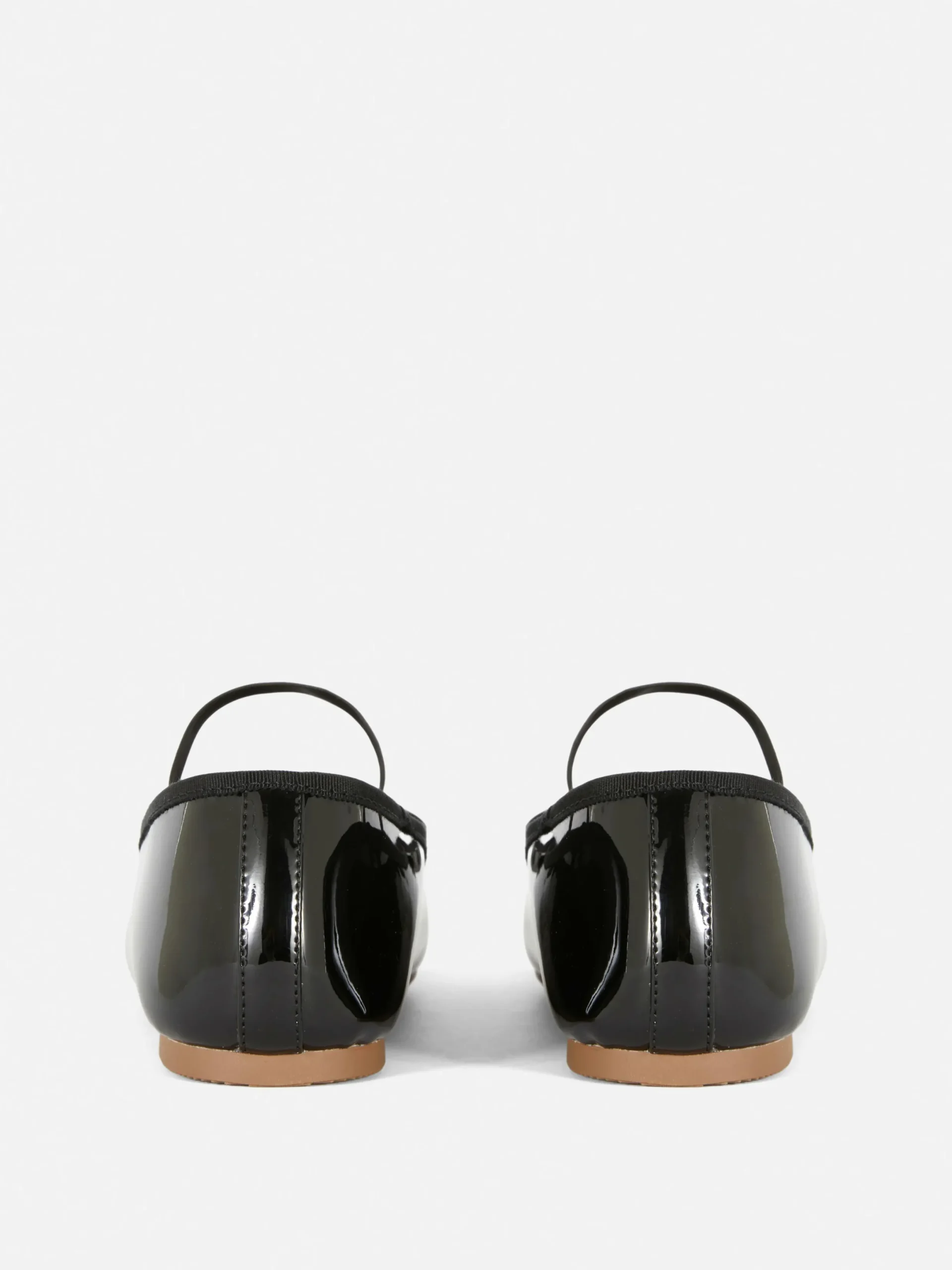 Flache Schuhe|Primark Ballerinas Mit Schleife In Lackoptik Schwarz