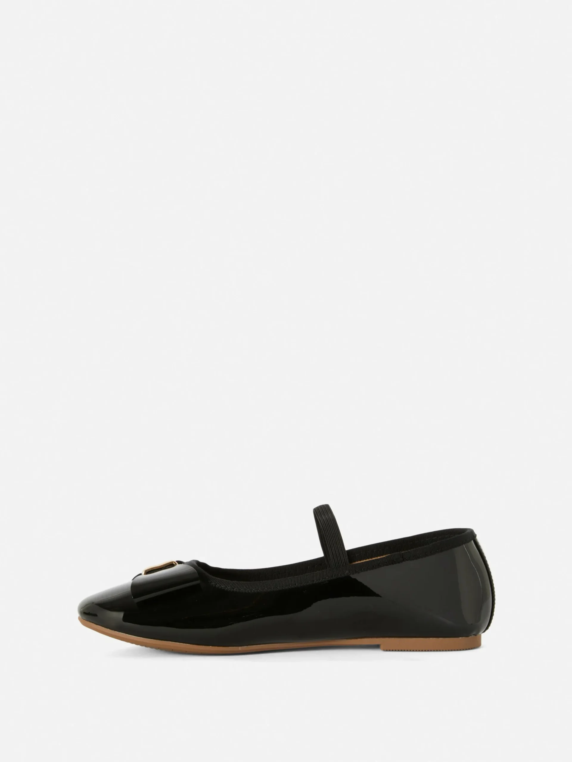 Flache Schuhe|Primark Ballerinas Mit Schleife In Lackoptik Schwarz