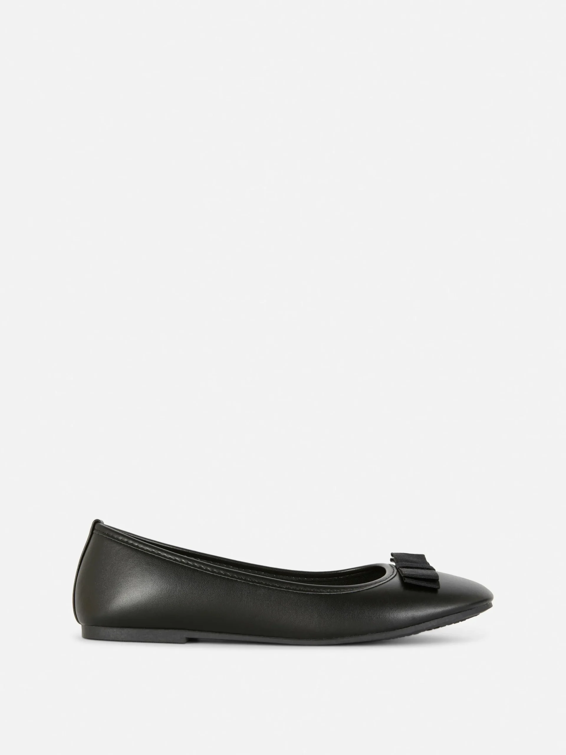 Flache Schuhe|Primark Ballerinas Mit Zierschleife Schwarz