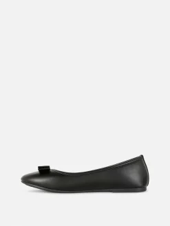 Flache Schuhe|Primark Ballerinas Mit Zierschleife Schwarz
