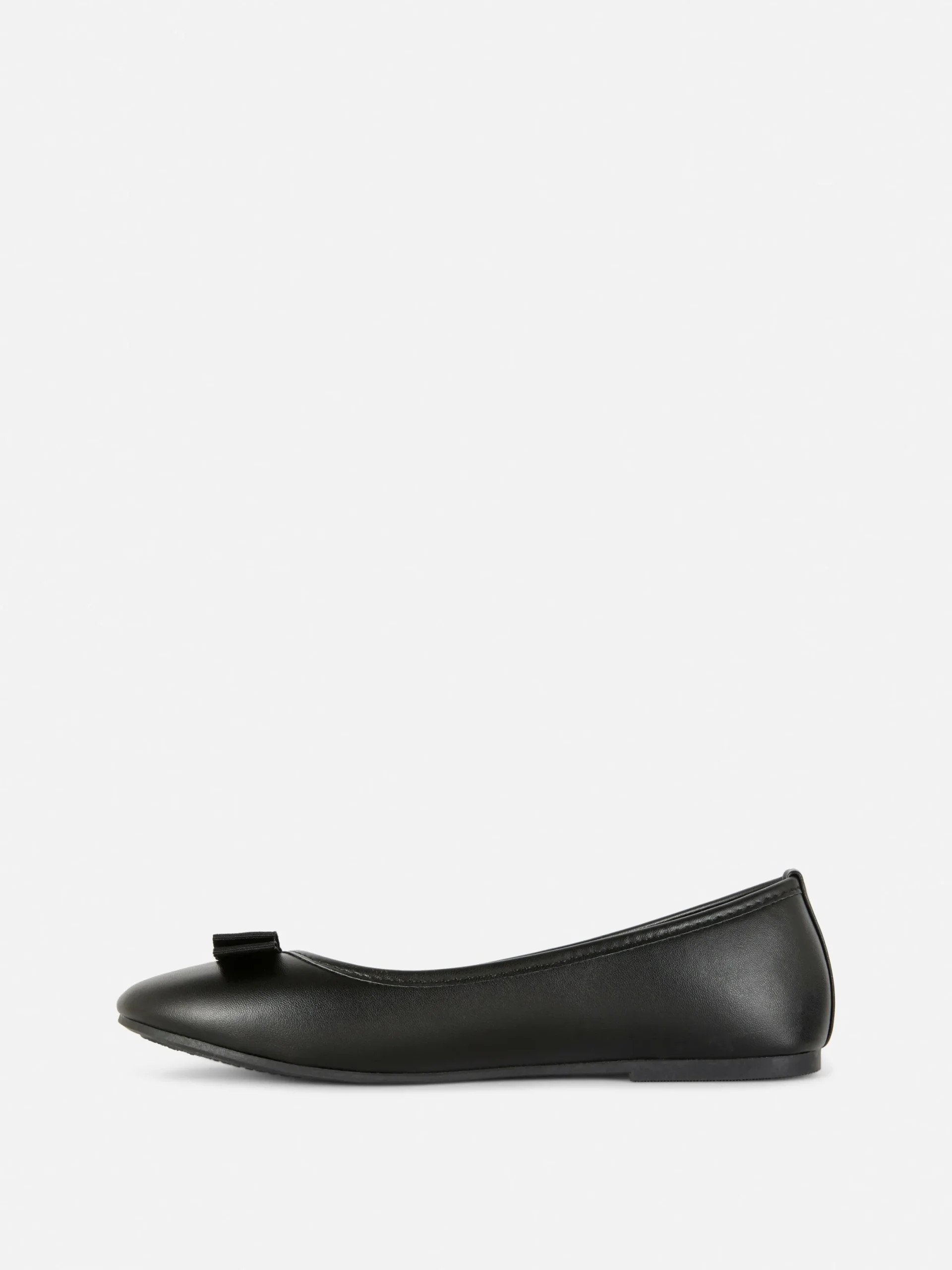 Flache Schuhe|Primark Ballerinas Mit Zierschleife Schwarz