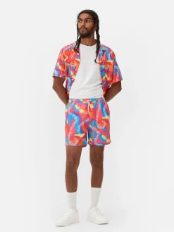 Bademode Und Strandbekleidung|Primark „Barbie: Der Film“ Ken Badeshorts In Neonfarben Multi