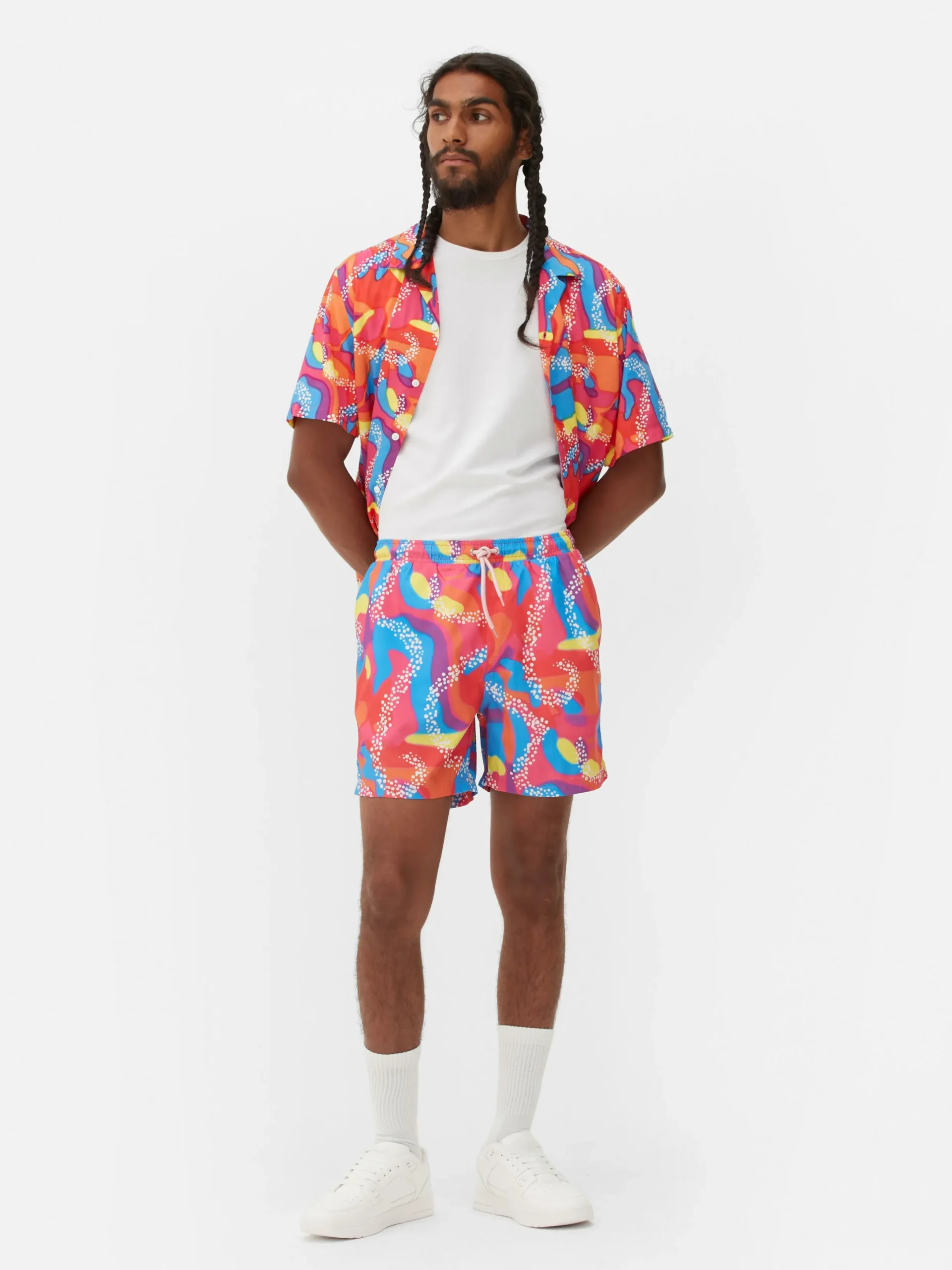 Bademode Und Strandbekleidung|Primark „Barbie: Der Film“ Ken Badeshorts In Neonfarben Multi