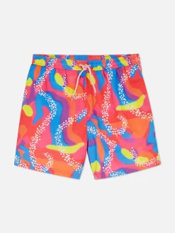 Bademode Und Strandbekleidung|Primark „Barbie: Der Film“ Ken Badeshorts In Neonfarben Multi