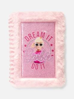 Notizbücher|Primark „Barbie“ Kunstfell-Notizbuch Rosa