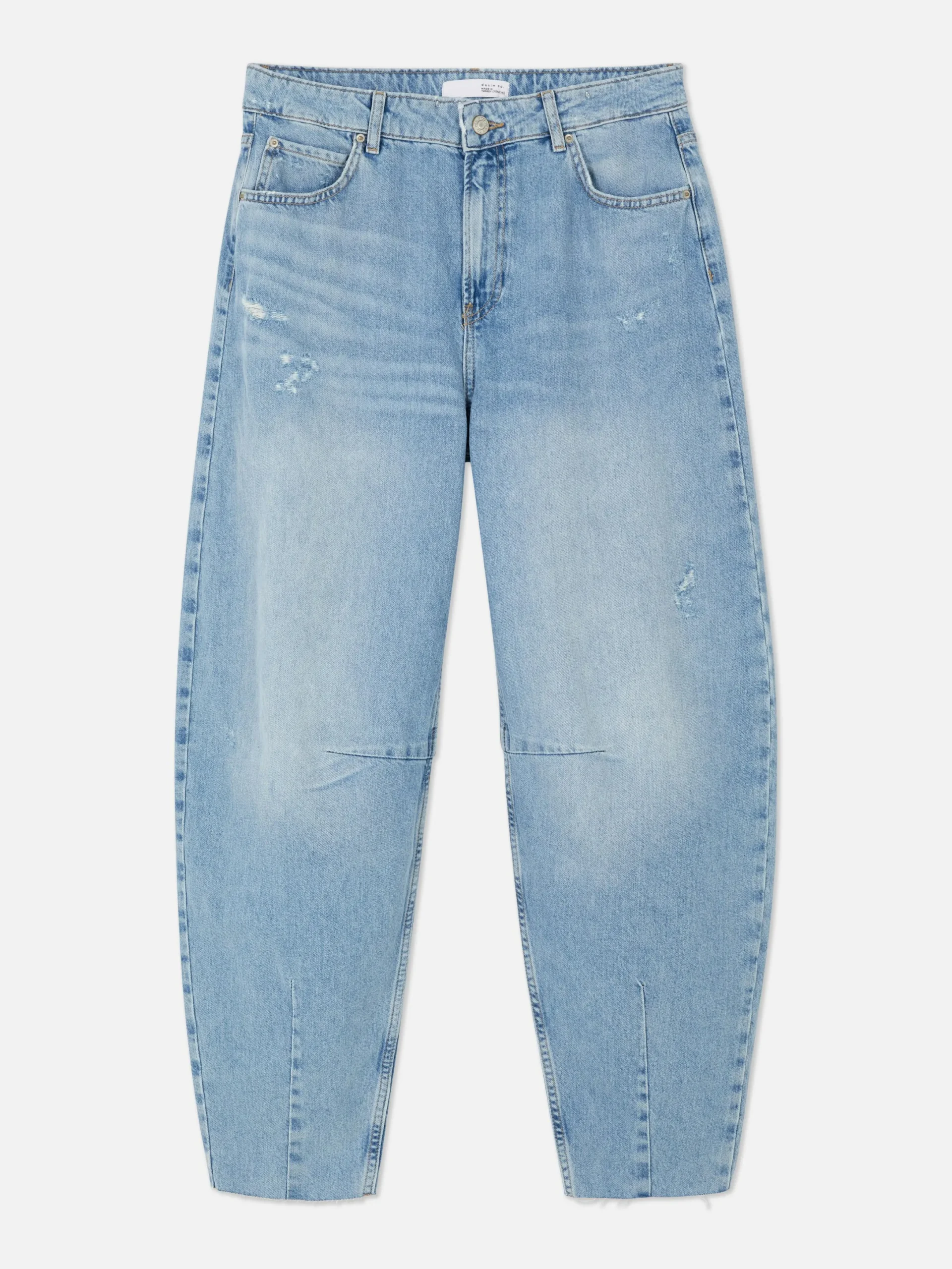 Jeans|Primark Barrel-Jeans Hellblau