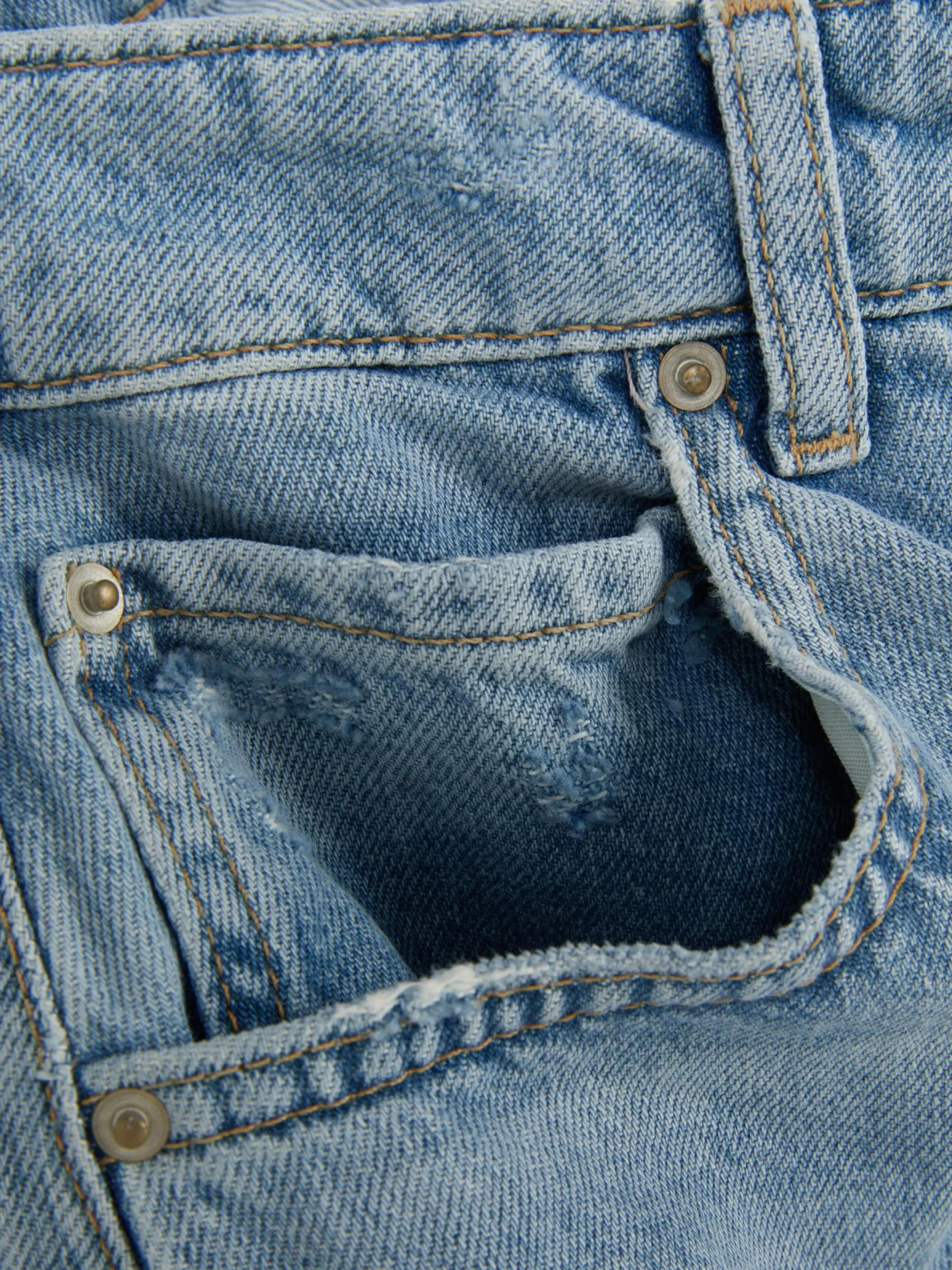 Jeans|Primark Barrel-Jeans Hellblau