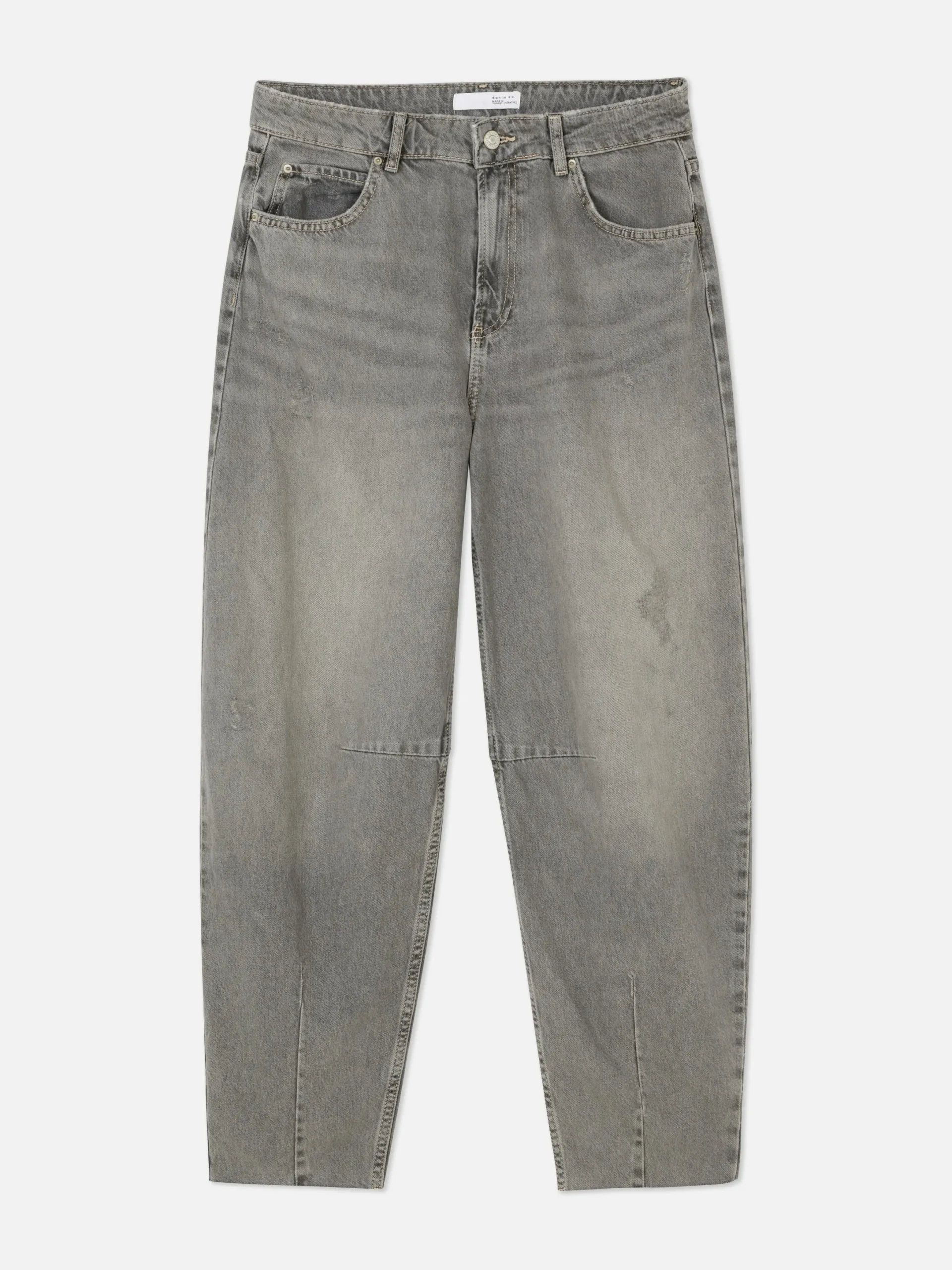Jeans|Primark Barrel-Jeans Grau