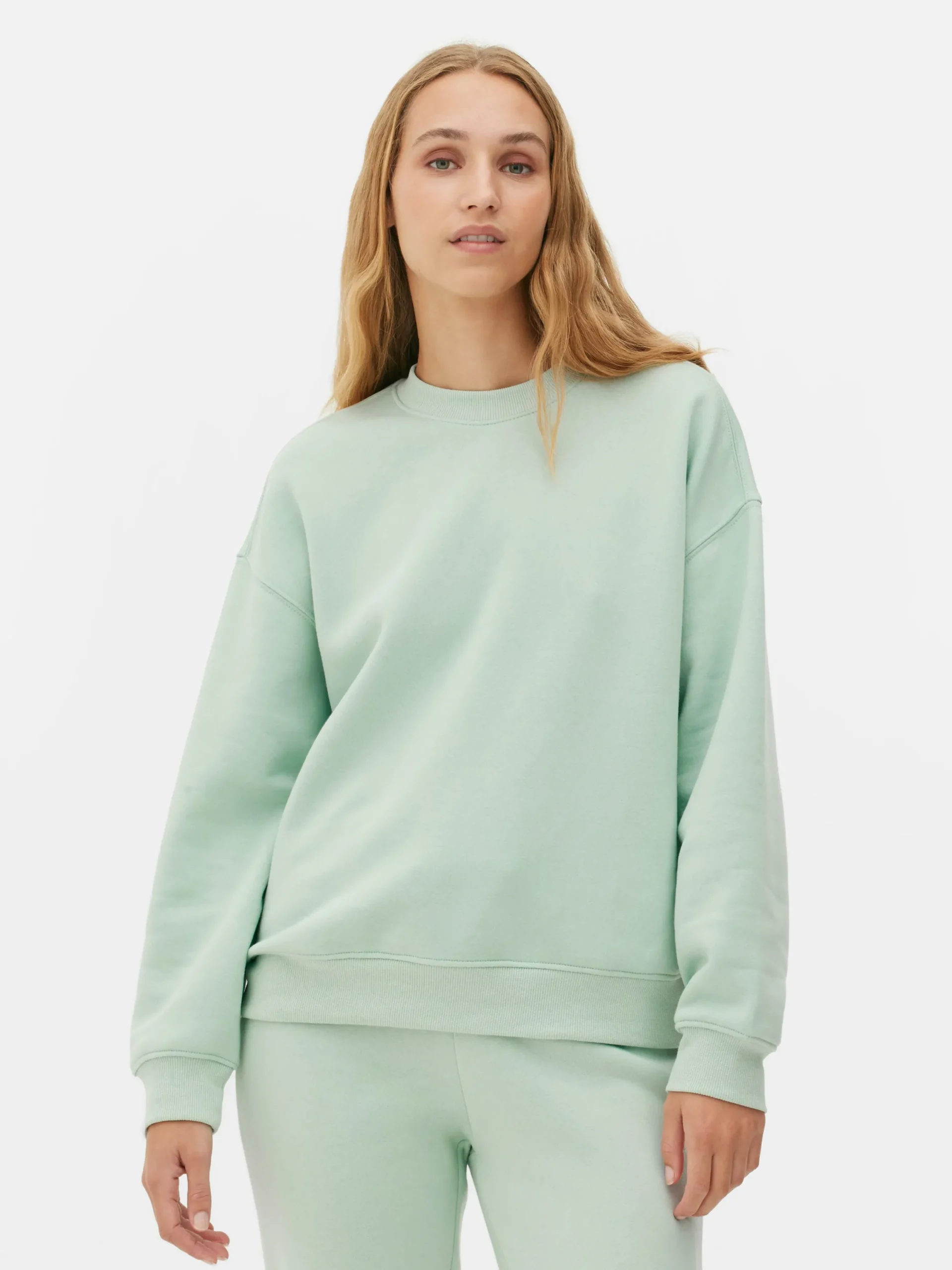 Hoodies Und Sweatshirts|Primark Basic-Sweatshirt Mit Rundhalsausschnitt Mintgrün