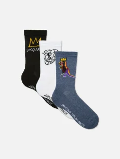 Socken|Primark „Basquiat“ Crew-Socken, 3er-Pack Multi