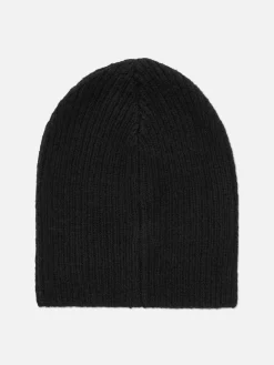 Mützen, Handschuhe Und Schals|Primark Beanie Aus Rippstrick Schwarz