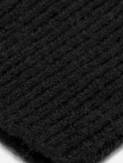 Mützen, Handschuhe Und Schals|Primark Beanie Aus Rippstrick Schwarz