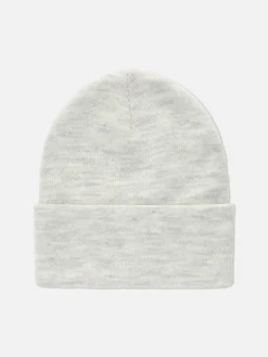 Mützen, Handschuhe Und Schals|Primark Beanie Mit Breitem Umschlag Grau meliert
