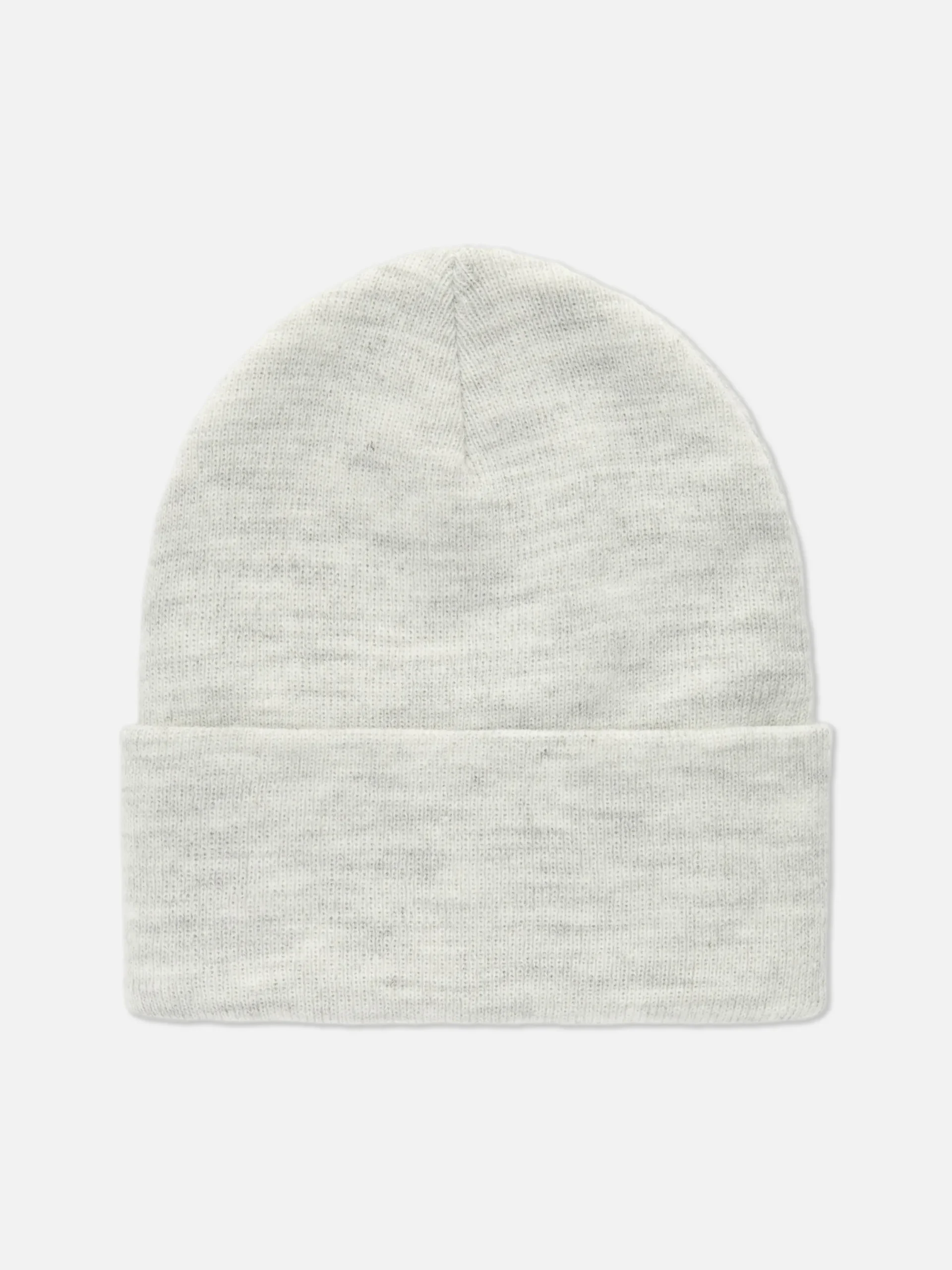 Mützen, Handschuhe Und Schals|Primark Beanie Mit Breitem Umschlag Grau meliert