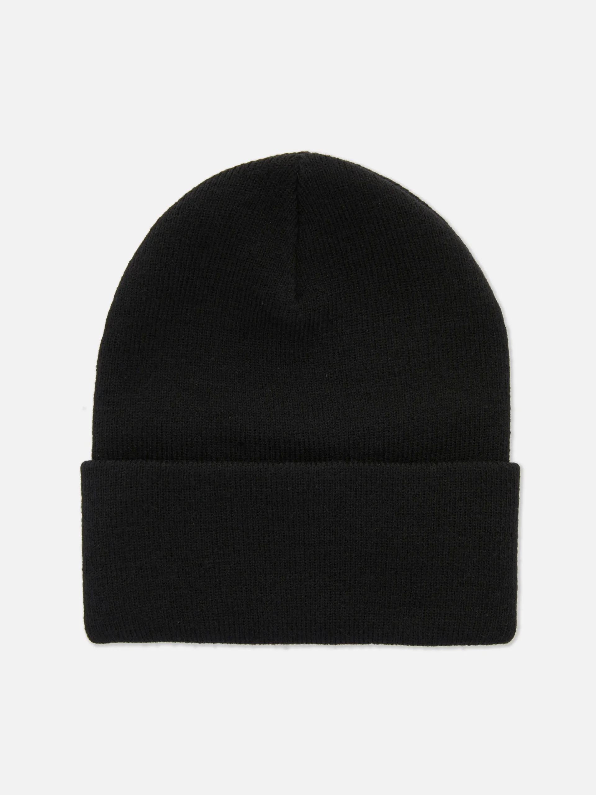 Mützen, Handschuhe Und Schals|Primark Beanie Mit Breitem Umschlag Schwarz
