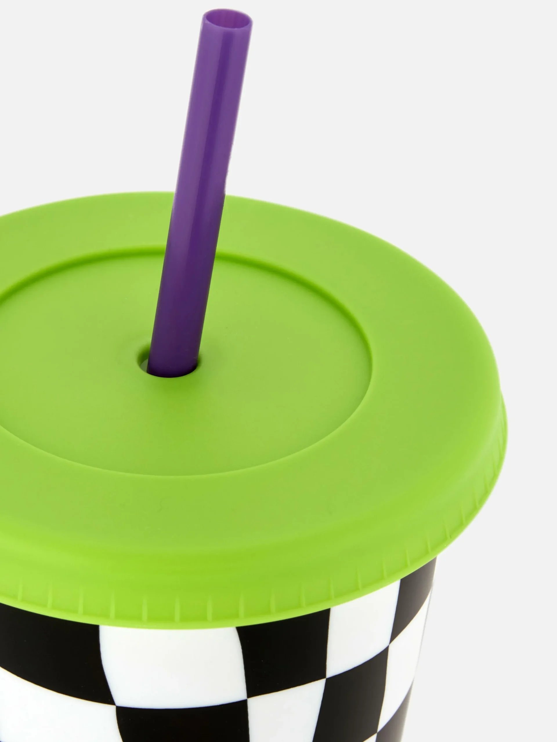 Halloween-Deko Und Süßigkeiten|Beetlejuice|Primark „Beetlejuice“ Becher Mit Trinkhalm Schwarz