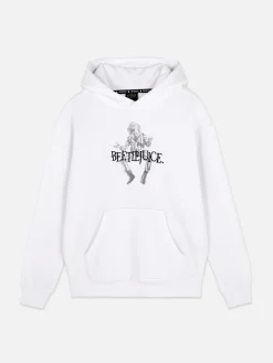 Beetlejuice|Halloween Alle|Primark „Beetlejuice“ Hoodie Mit Grafik Weiß