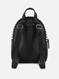 Beetlejuice|Halloween-Accessoires|Primark „Beetlejuice“ Rucksack Mit Logo Schwarz/Weiß