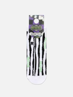 Beetlejuice|Halloween Alle|Primark „Beetlejuice“ Sneakersocken, 3er-Pack Violett