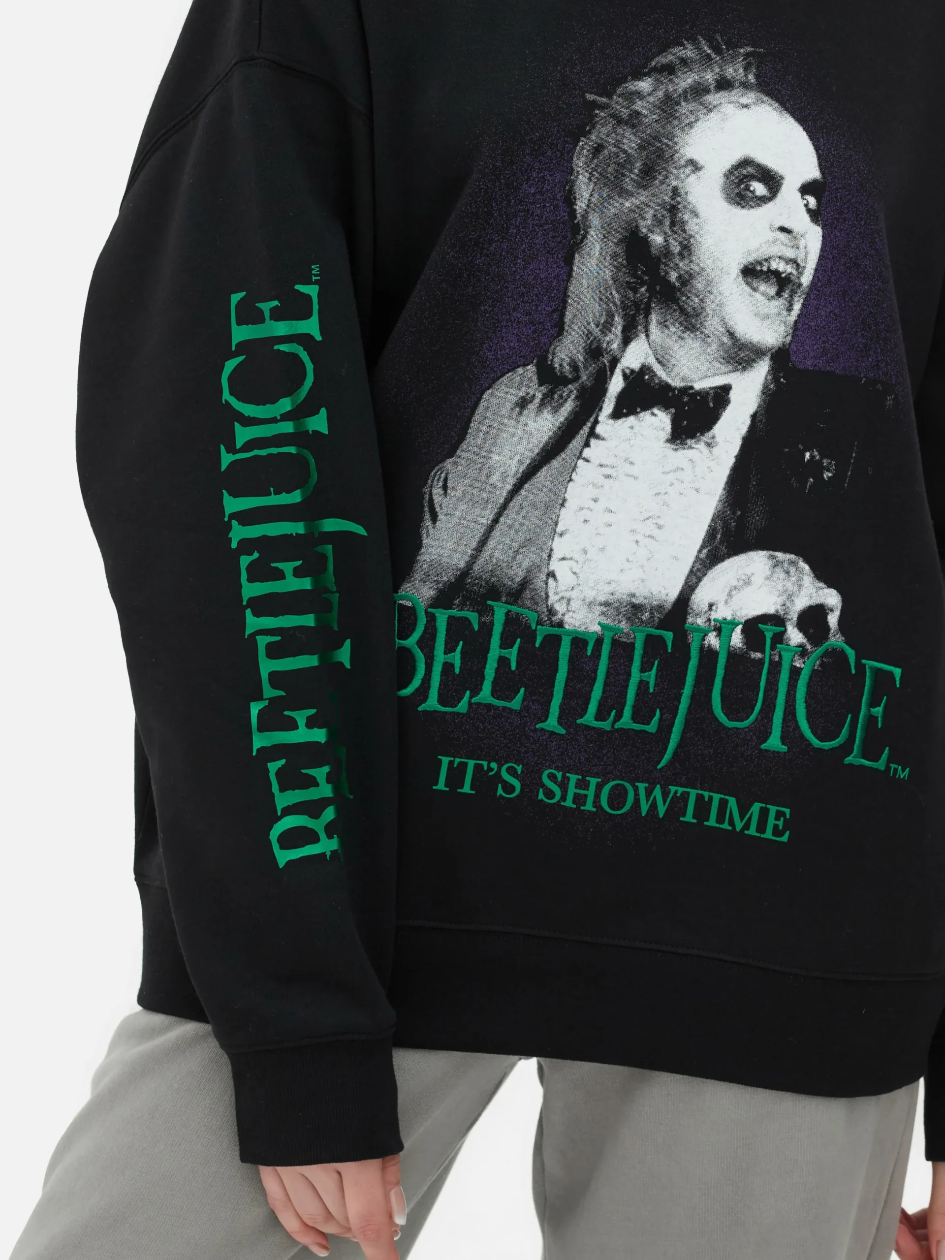 Beetlejuice|Halloween Alle|Primark „Beetlejuice“ Sweatshirt Schwarz