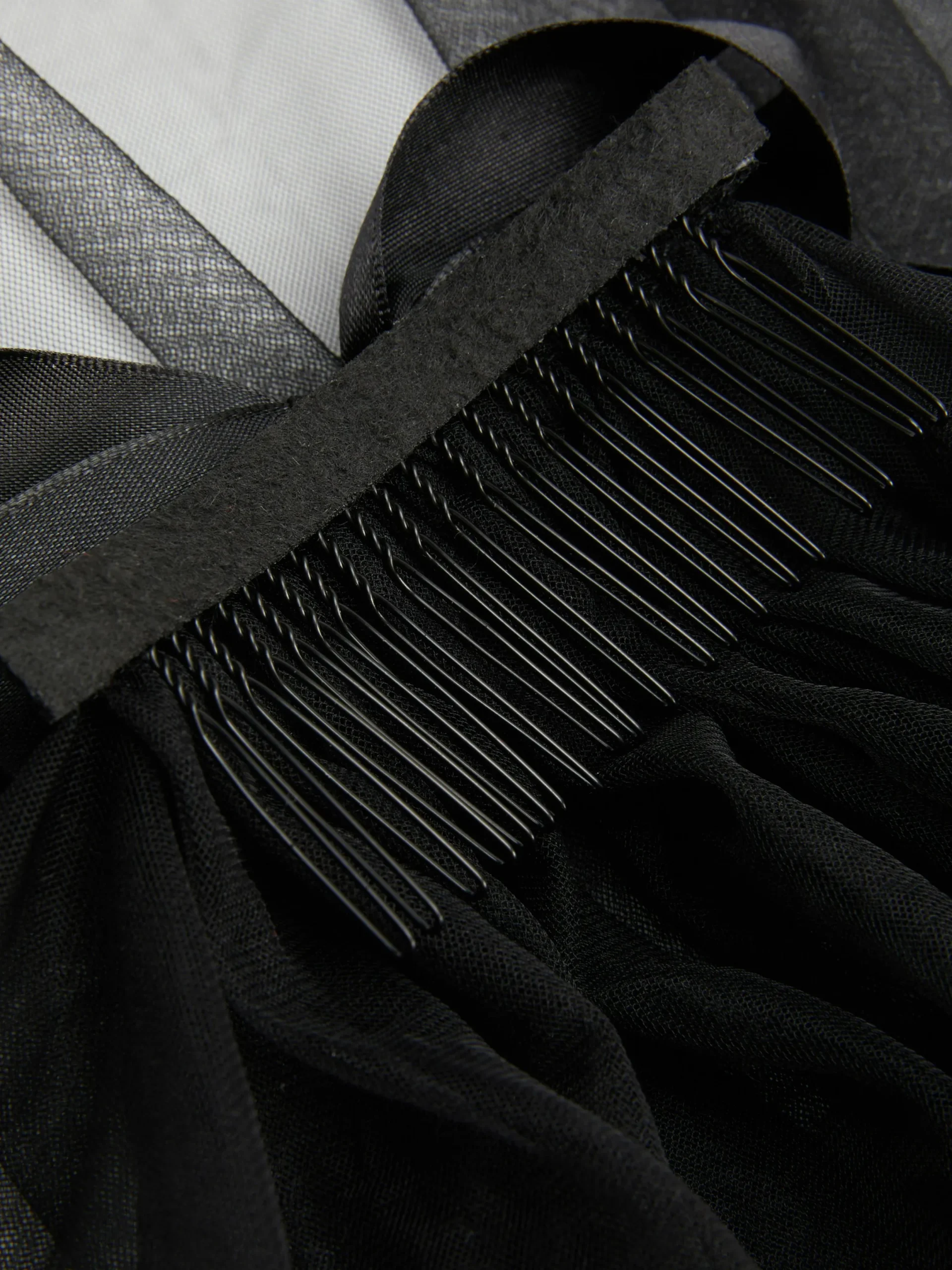 Gothic-Kleidung|Haarschmuck|Primark „Beetlejuice X Colleen Atwood“ Tüllschleier Schwarz