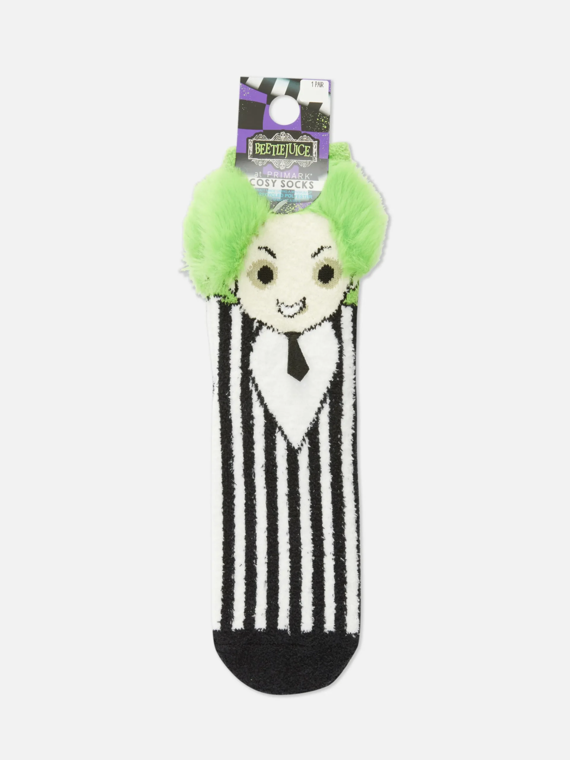 Beetlejuice|Halloween Alle|Primark Bequeme „Beetlejuice“ Socken Weiß